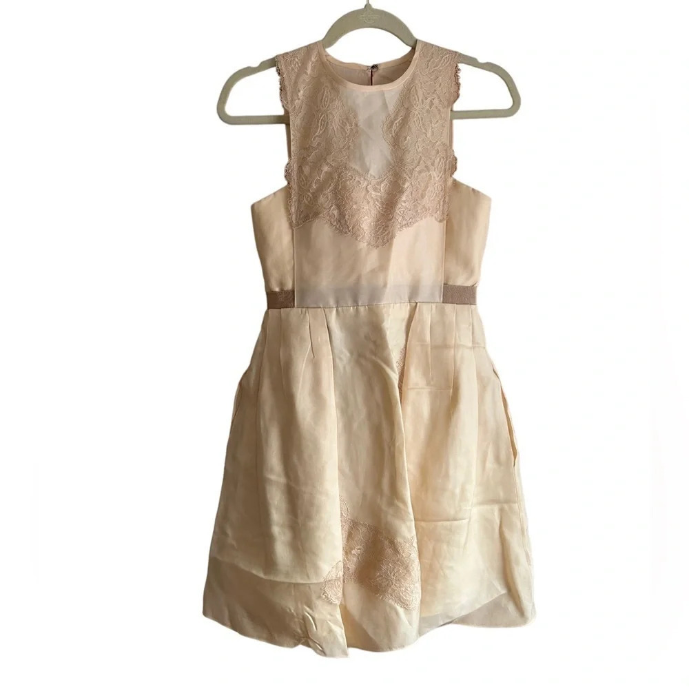 CARVEN SILK LACE DRESS